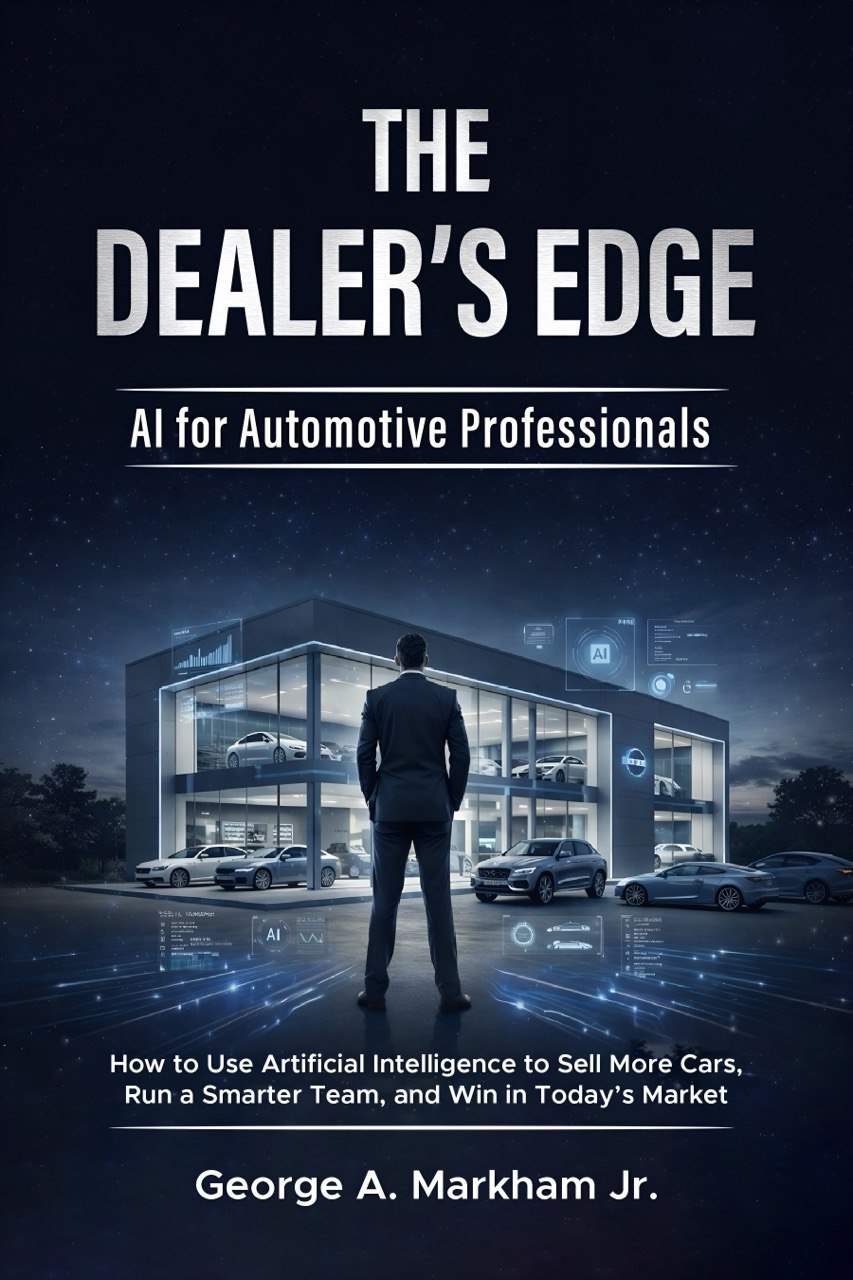 The Dealer's Edge - AI for Automotive Professionals book cover by George A. Markham Jr.